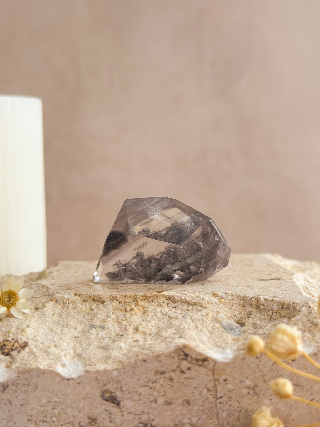 Grey Lithium Faceted Freeform | Brazil