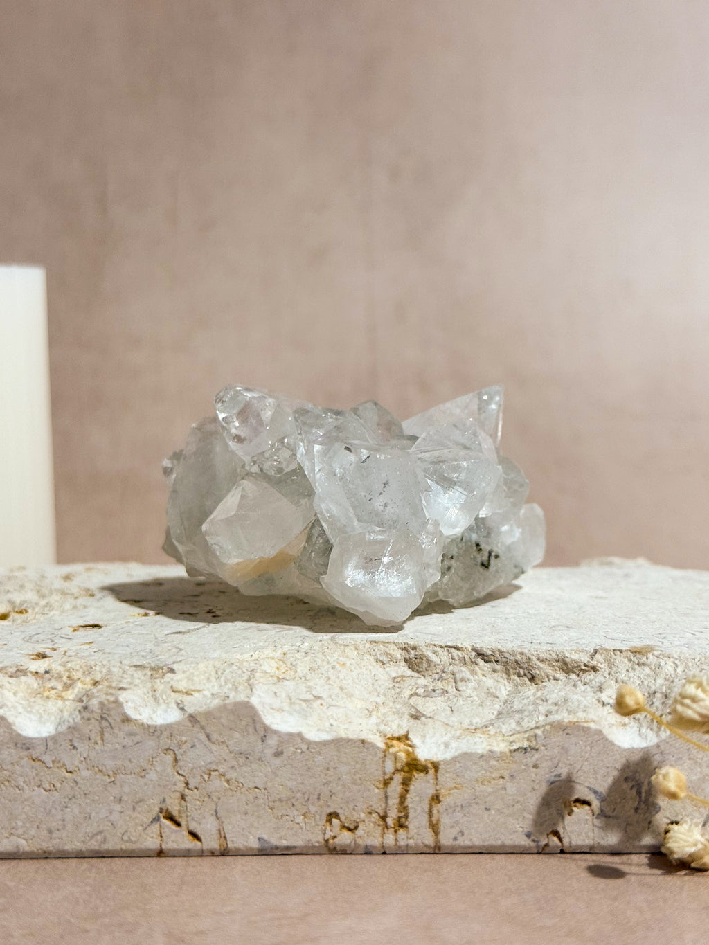 Diamond Apophyllite Cluster | India