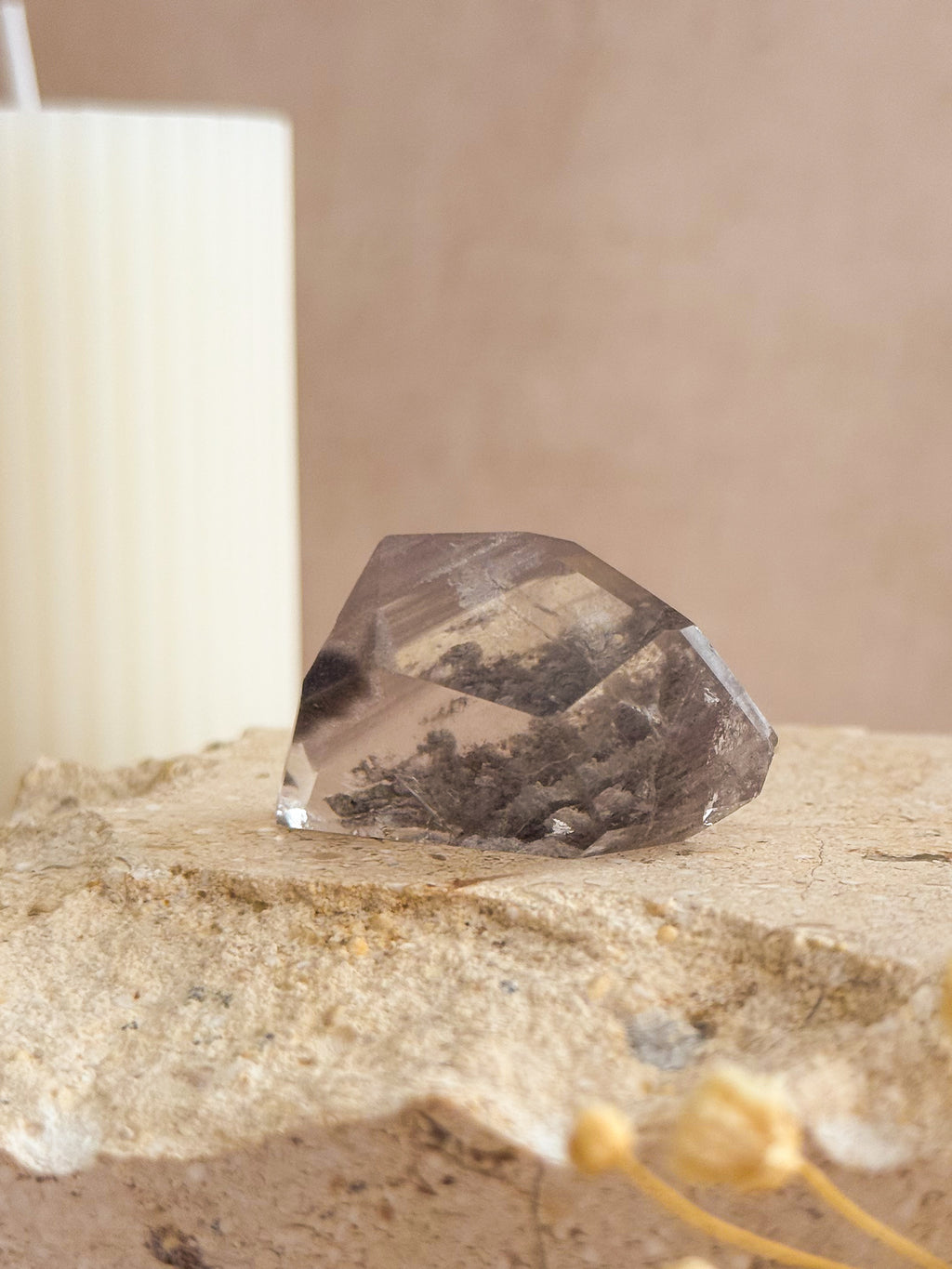 Grey Lithium Faceted Freeform | Brazil