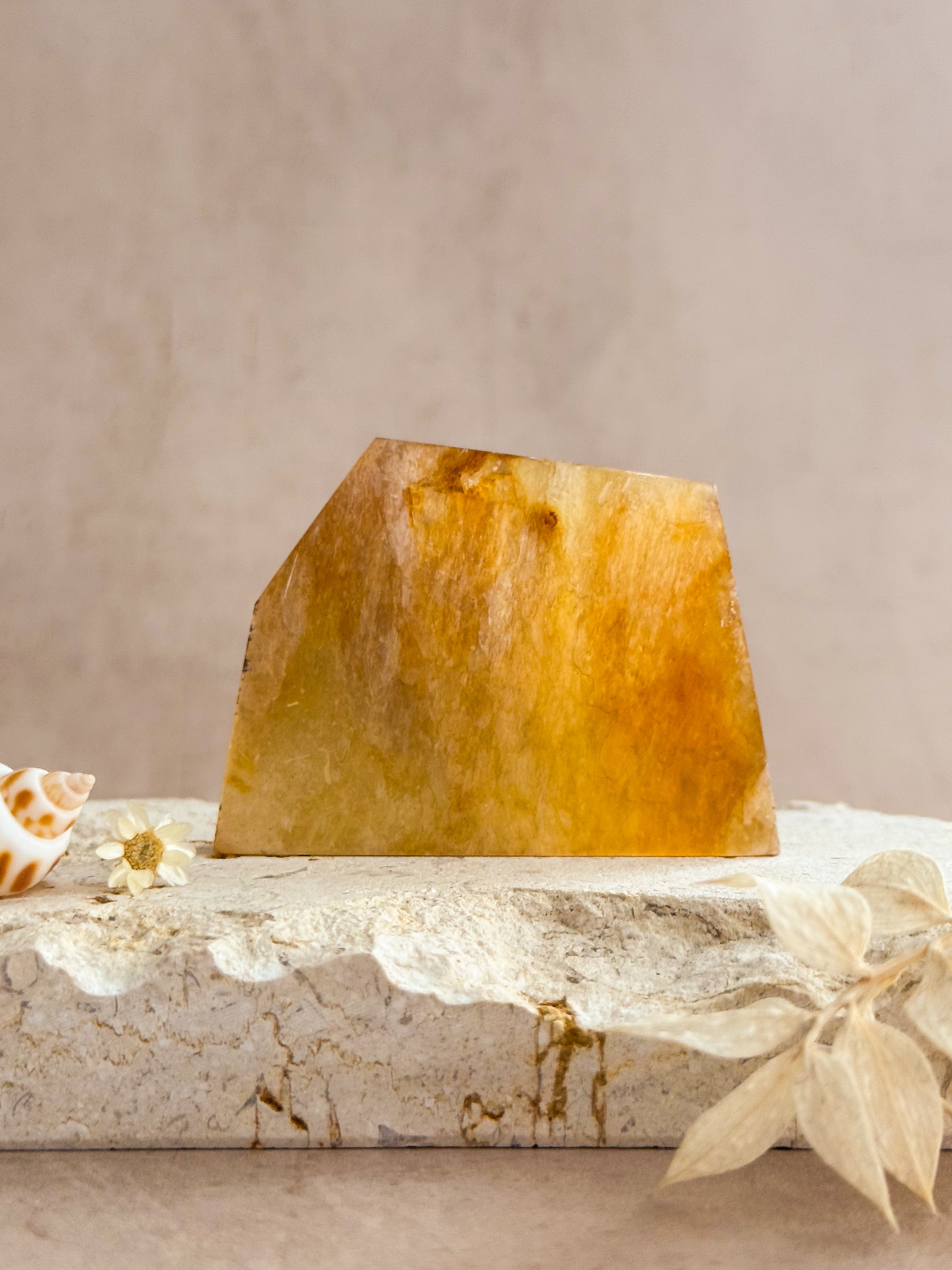 Golden Mica Faceted Freeform A | Brazil