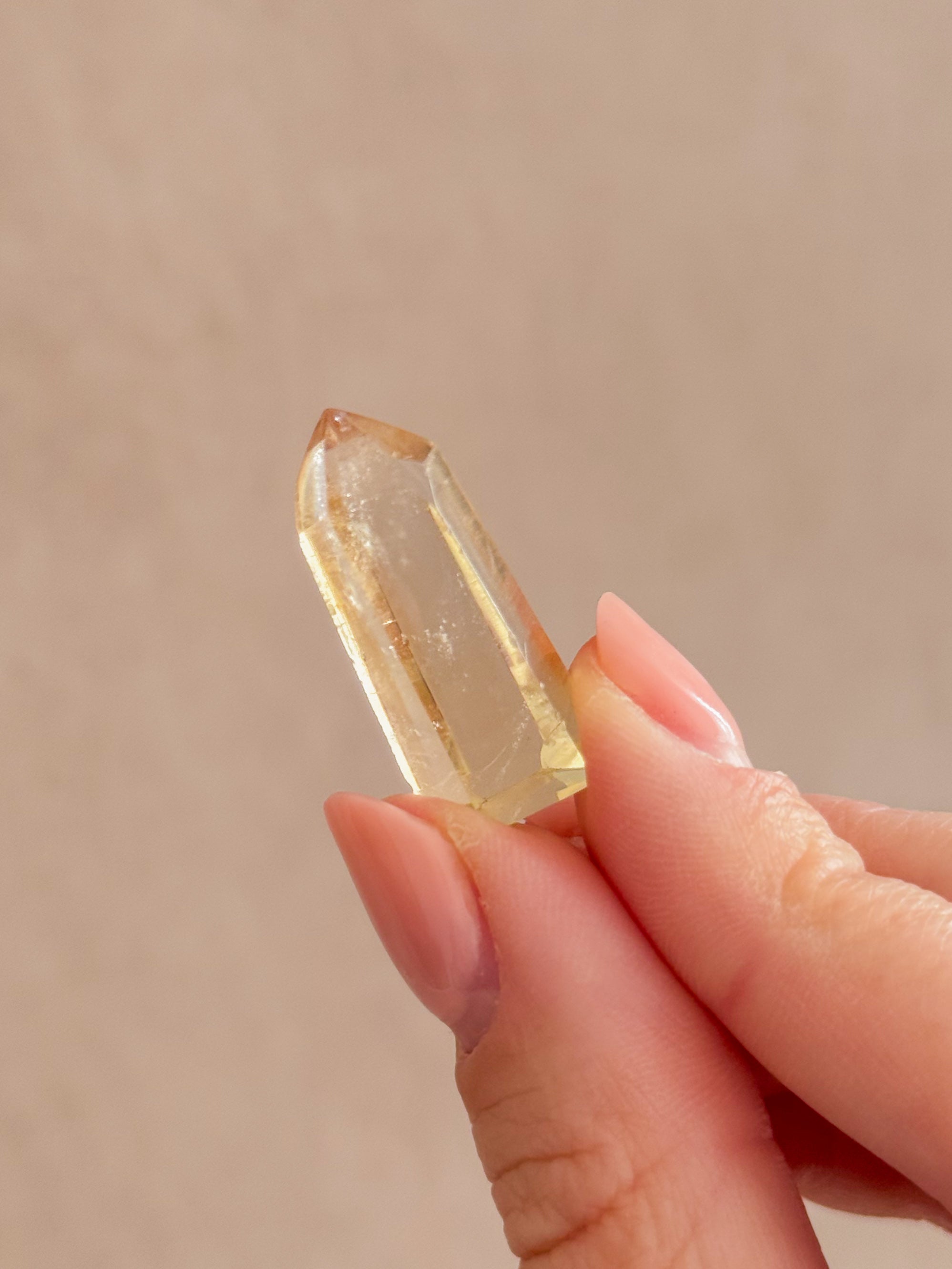 Natural Citrine Mini Point D | Madagascar