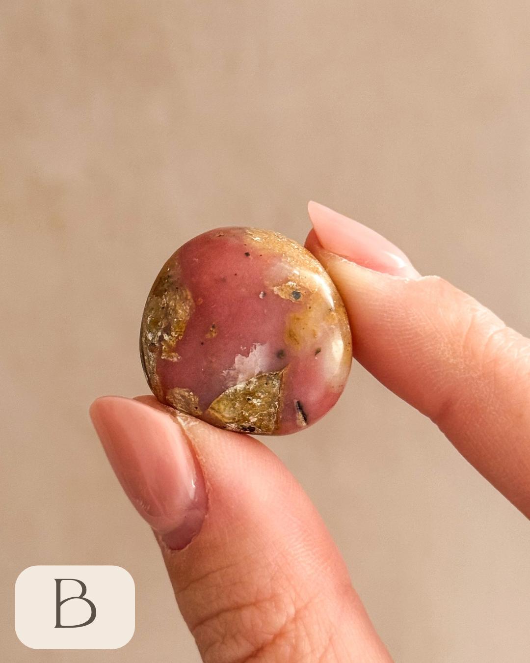 Andean Rose Opal Tumbles | Peru