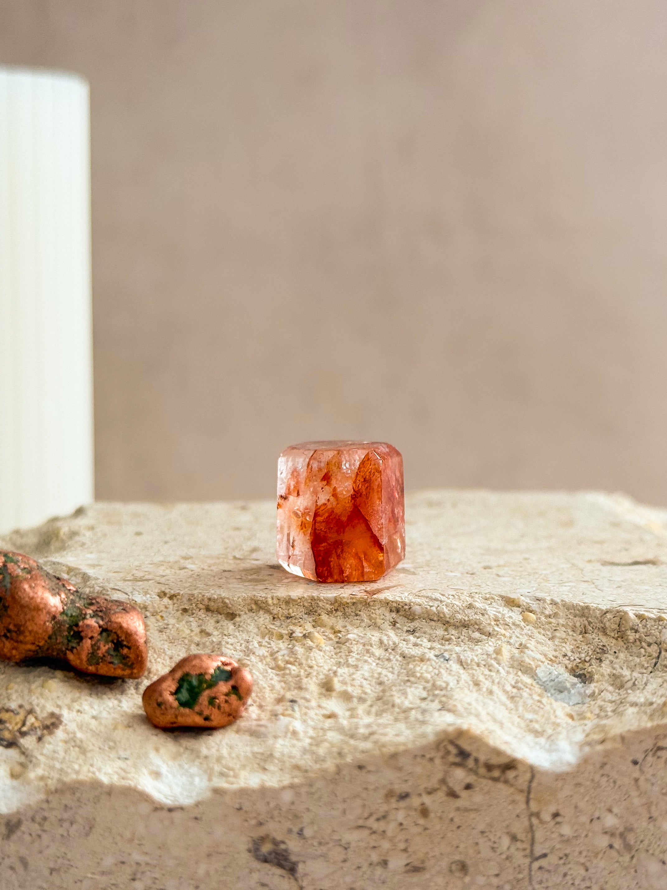 Faceted Hematoid Quartz C | Brazil