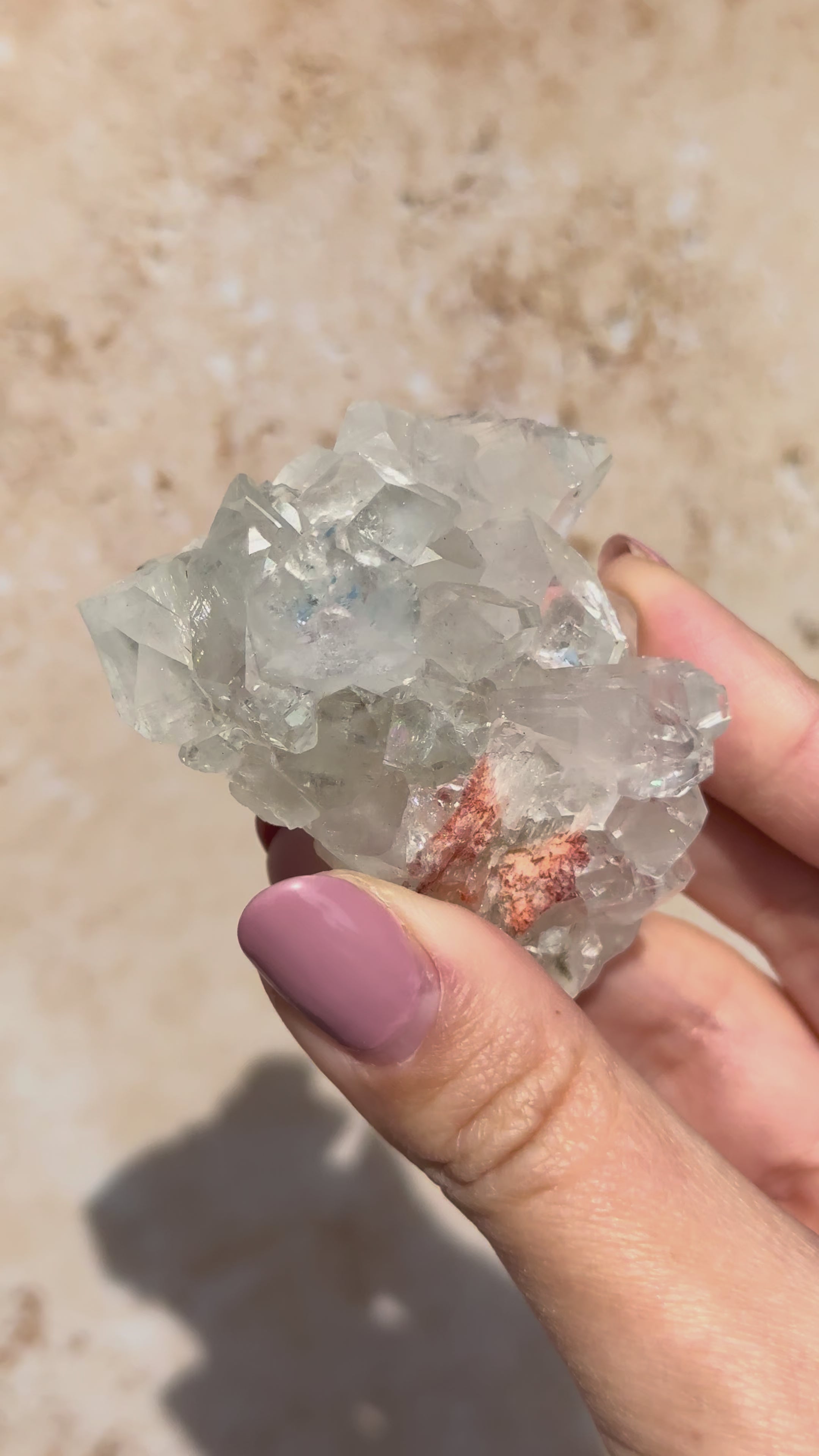 Diamond Apophyllite Cluster | India
