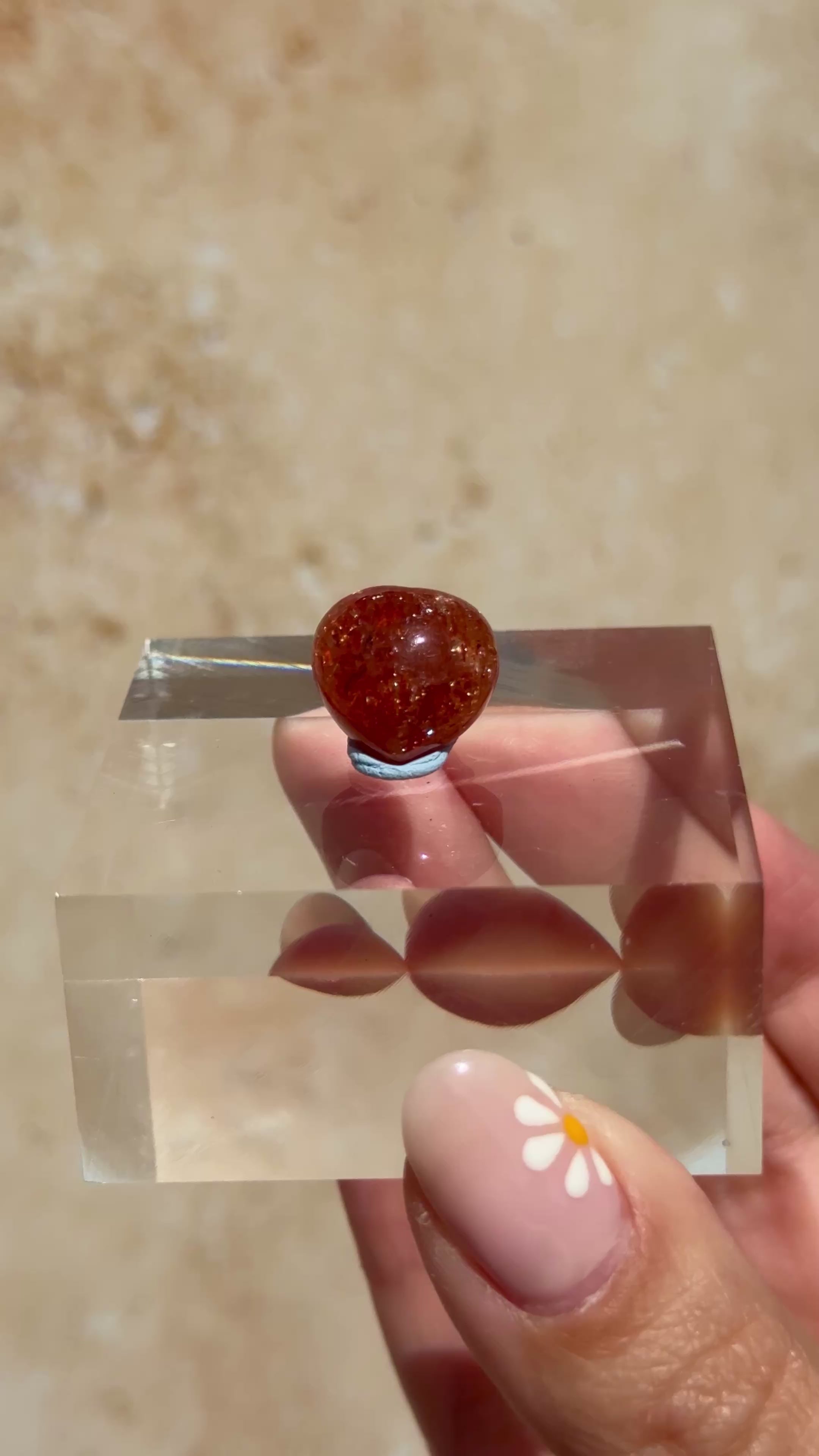 AAA Grade Sunstone Mini Heart | USA