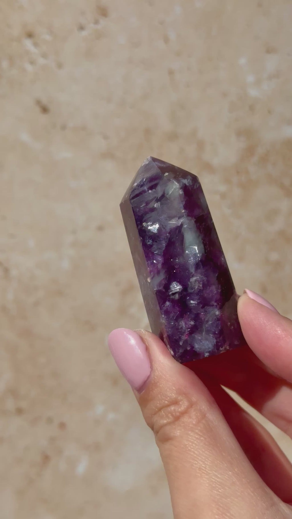 Lepidolite Point | Brazil