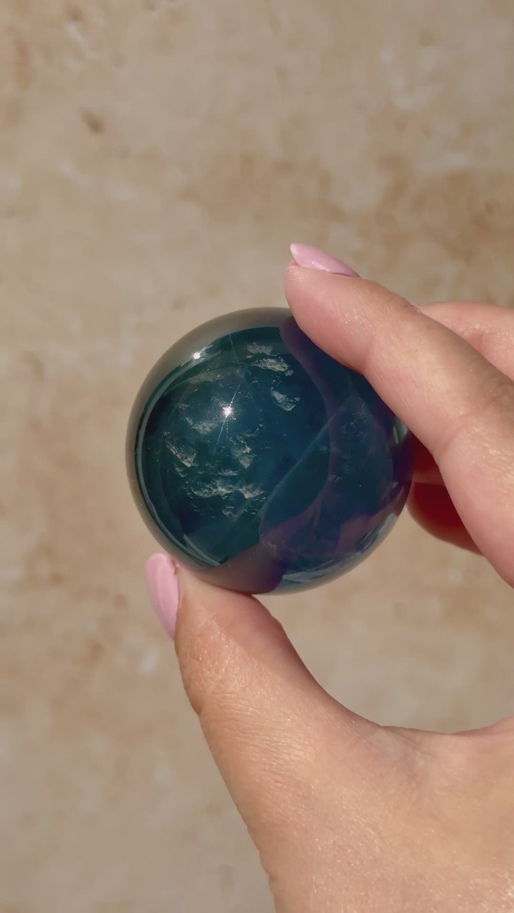 Blue Fluorite Sphere | China