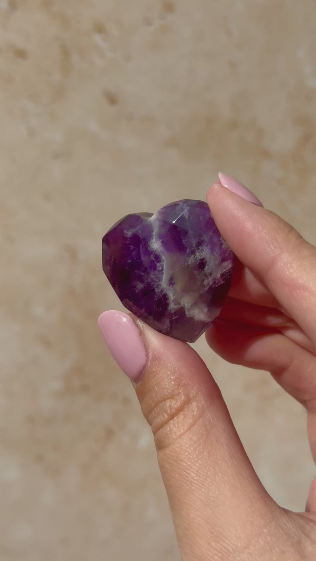 Amethyst Faceted Heart A | Zambia