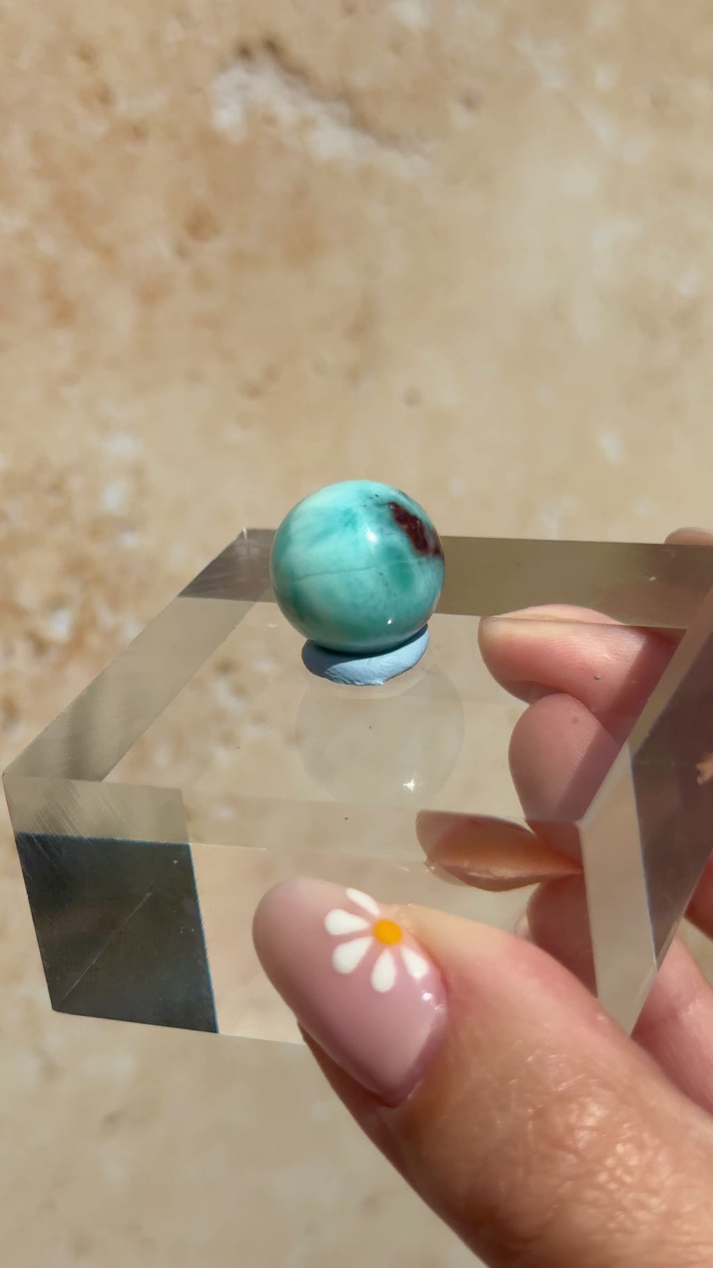 Larimar Mini Sphere B | Dominican Republic