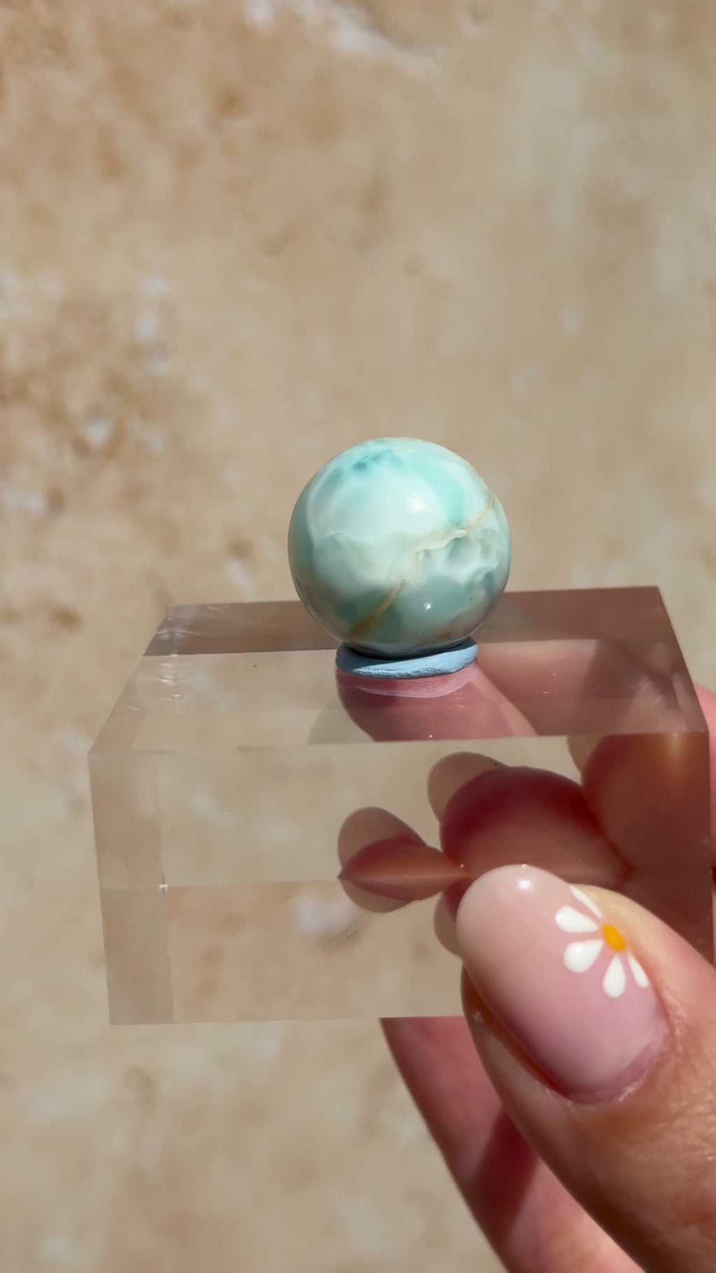 Larimar Mini Sphere A | Dominican Republic