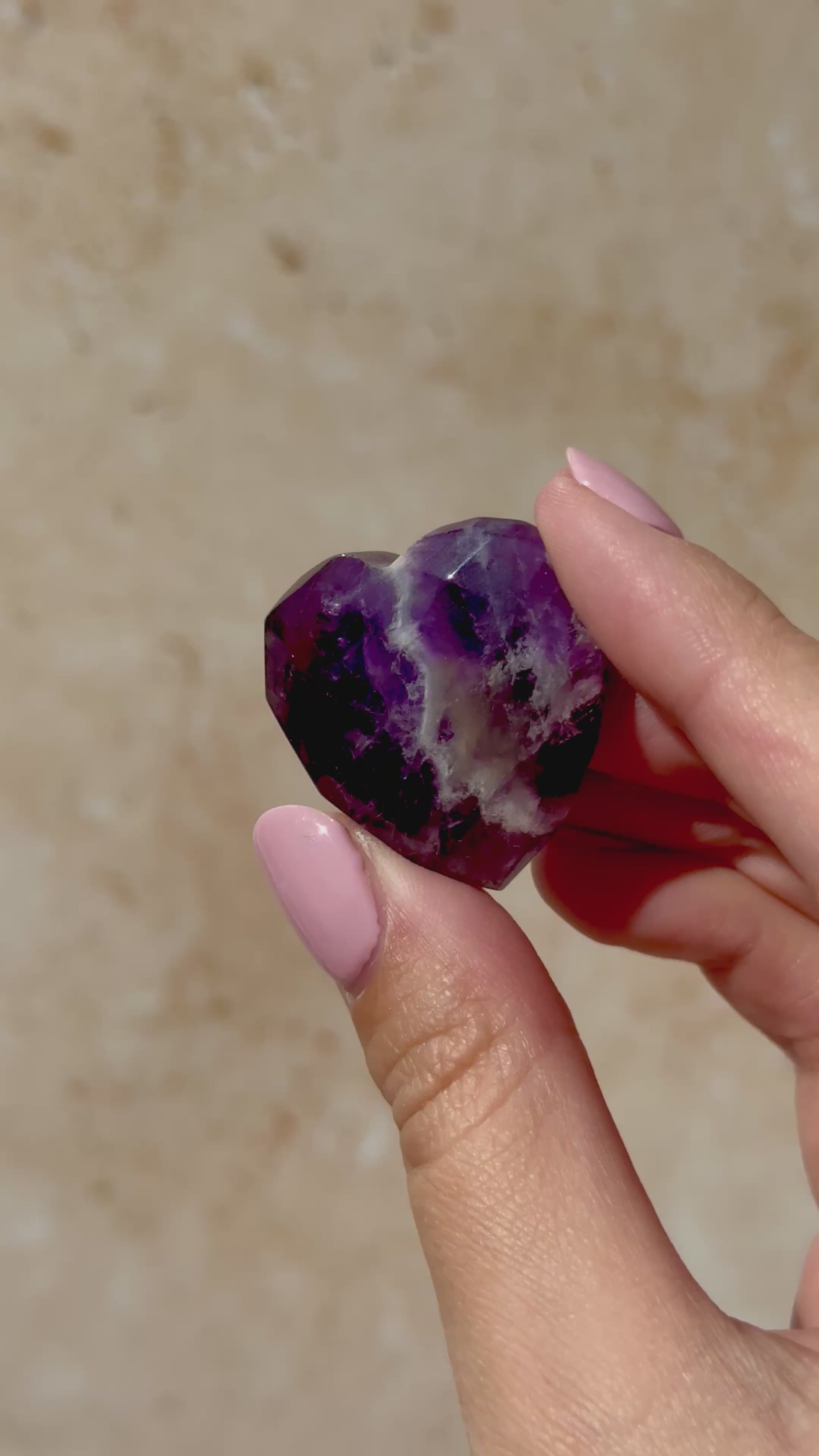 Amethyst Faceted Heart A | Zambia