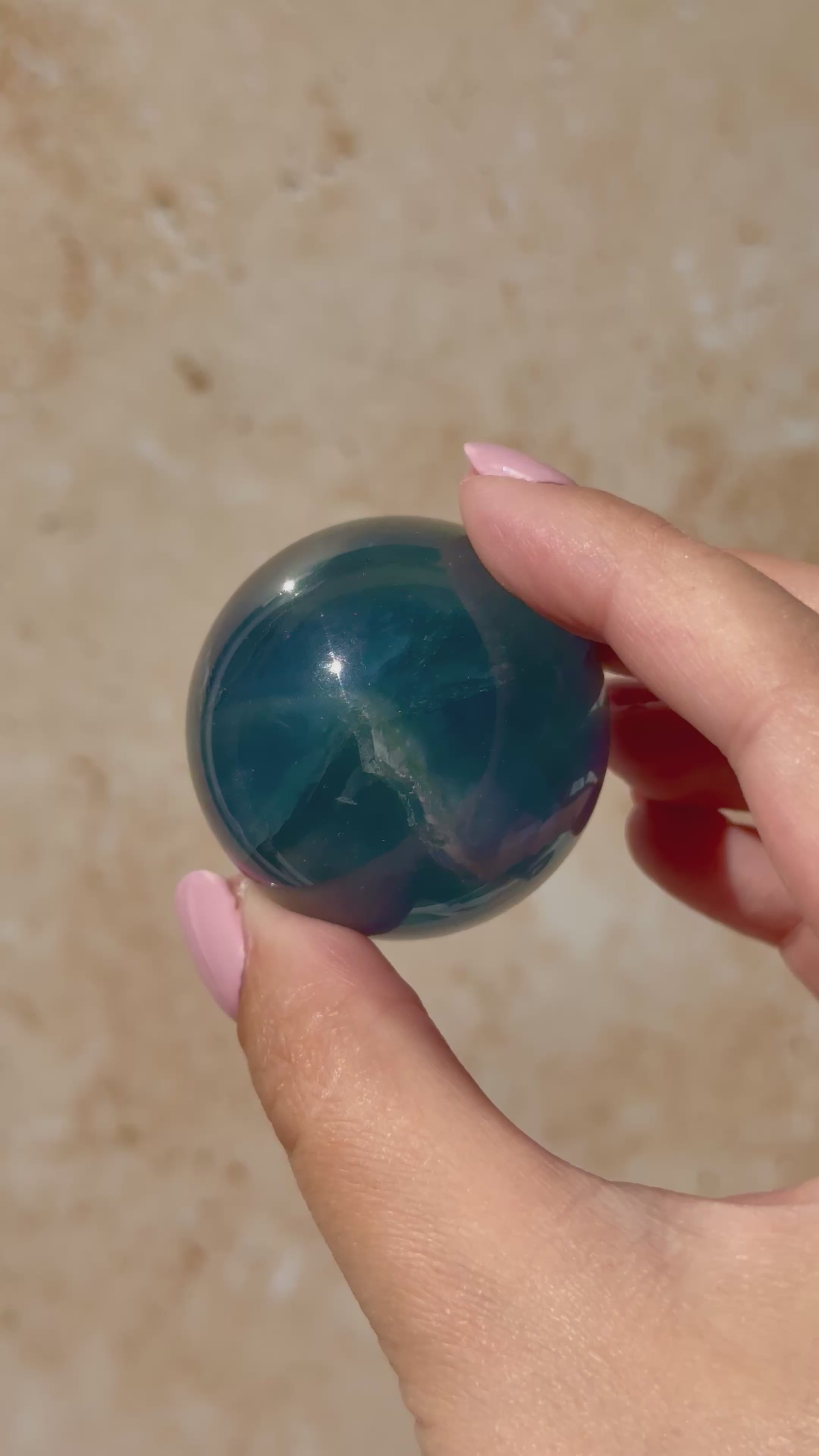 Blue Fluorite Sphere | China